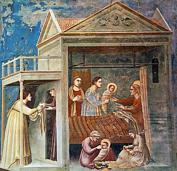 Birth of the Virgin, by Giotto