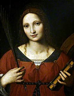St. Catherine, by Bernardino Luini